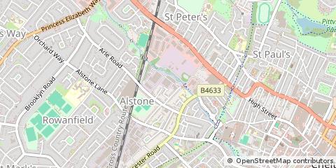 Map of Cheltenham, Gloucestershire