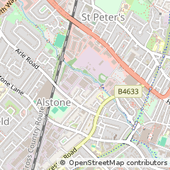 Map of Cheltenham, Gloucestershire