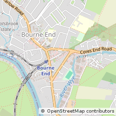 Map of Bourne END, Buckinghamshire