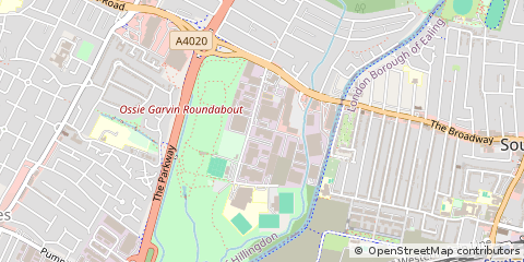 Map of Hayes, Middlesex