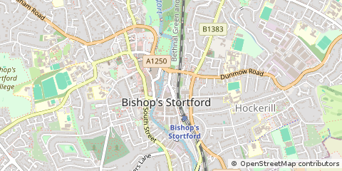 Map of Bishop's Stortford, Hertfordshire