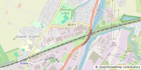 Map of Irlam, Manchester