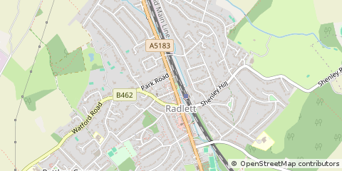 Map of Radlett