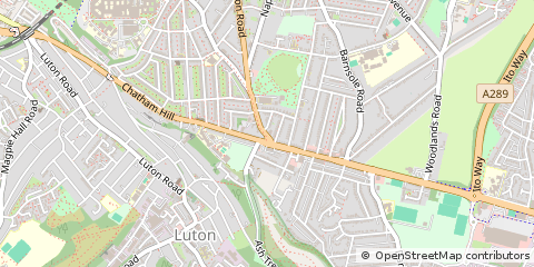 Map of Gillingham, Kent
