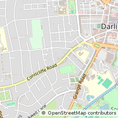 Map of Darlington, County Durham