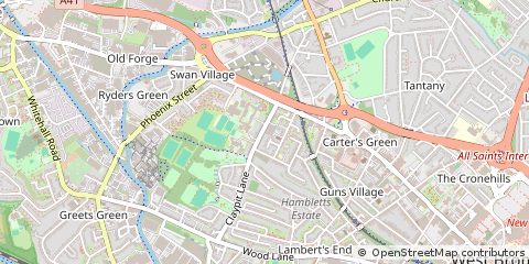 Map of West Bromwich