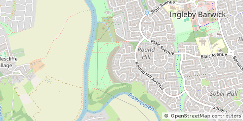 Map of Stockton-on-Tees, Cleveland