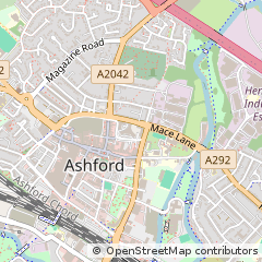 Map of Ashford, Kent