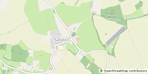 Map of NR. Buntingford, Herts