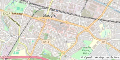 Map of Slough, Berkshire