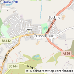 Map of Keighley, West Yorkshire
