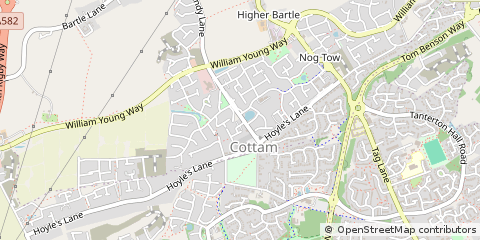 Map of Preston, Lancashire
