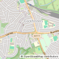 Map of Cockfosters, Herts