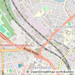 Map of Salford, Lancashire