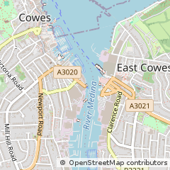 Map of Cowes, Isle of Wight