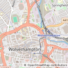 Map of Wolverhampton, West Midlands