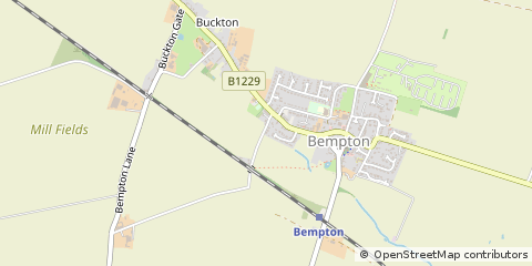 Map of Bridlington, North Humberside