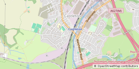 Map of Rochdale, Lancashire