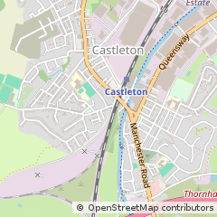 Map of Rochdale, Lancashire