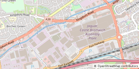 Map of Birmingham, West Midlands
