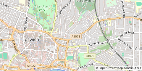 Map of Ipswich, Suffolk