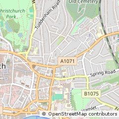 Map of Ipswich, Suffolk