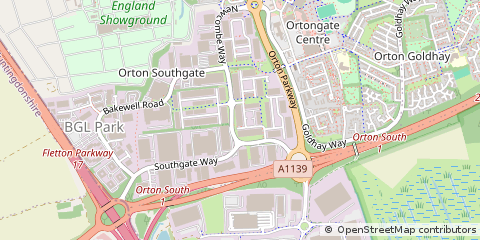 Map of Peterborough, Cambridgeshire