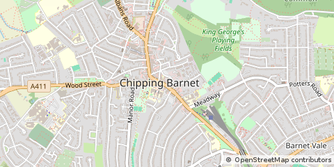 Map of Barnet, Hertfordshire