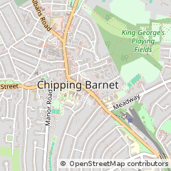 Map of Barnet, Hertfordshire