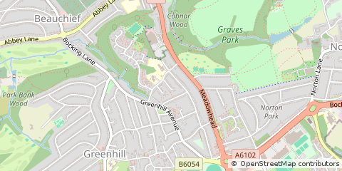 Map of Sheffield