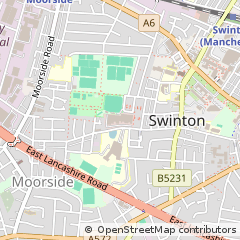 Map of Swinton, Greater Manchester