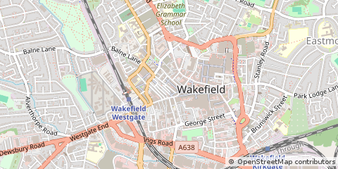 Map of Wakefield