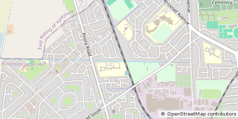 Map of Hull, North Humberside