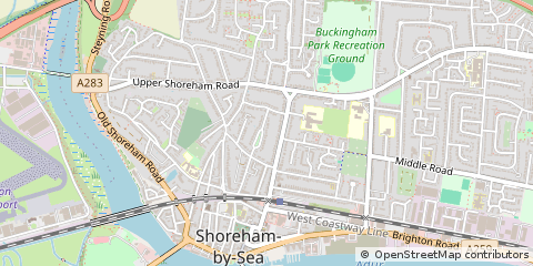 Map of Shoreham-by-SEA, West Sussex