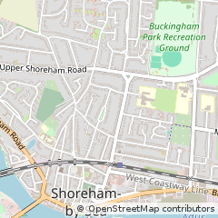 Map of Shoreham-by-SEA, West Sussex