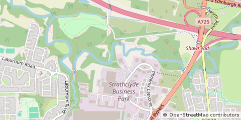 Map of Bellshill, Lanarkshire