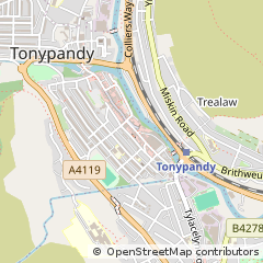 Map of Tonypandy