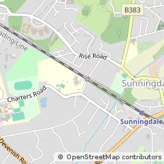Map of Sunningdale, Berkshire