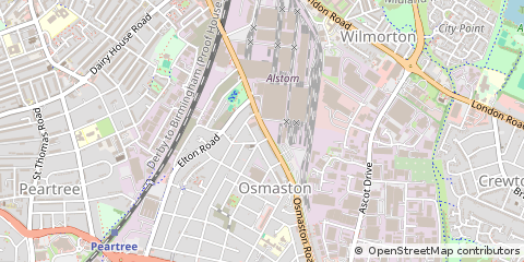 Map of Derby, Derbyshire