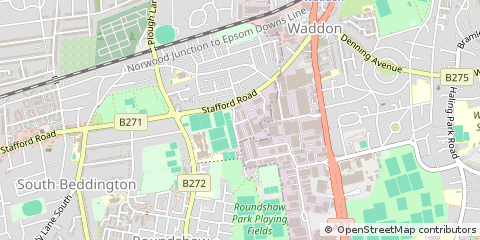 Map of Croydon