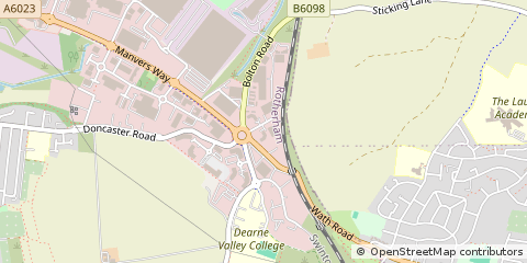 Map of Rotherham