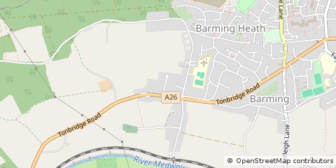 Map of Maidstone, Kent