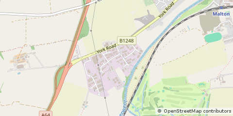 Map of Malton, North Yorkshire