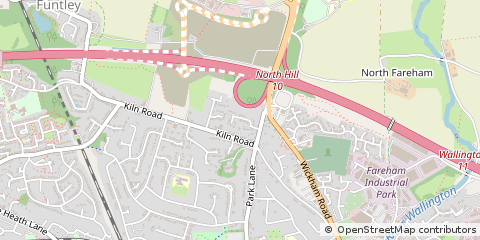 Map of Fareham, Hampshire
