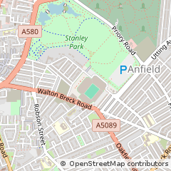 Map of Liverpool, Merseyside