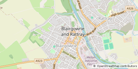 Map of Blairgowrie, Perthshire