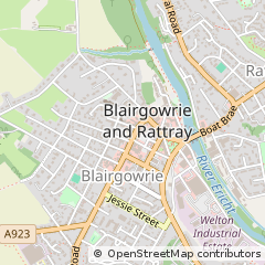 Map of Blairgowrie, Perthshire