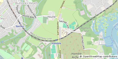 Map of Southampton, Hampshire