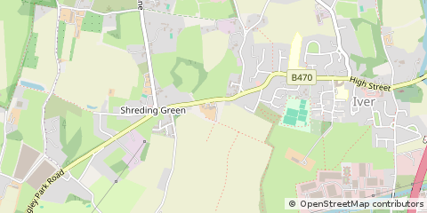 Map of Iver, Buckinghamshire