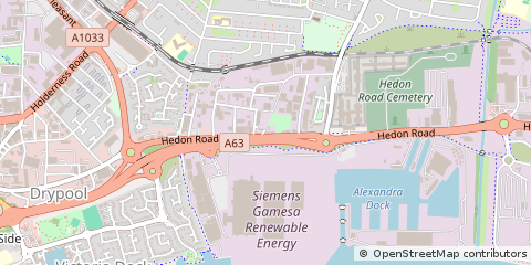 Map of Hull, East Yorkshire